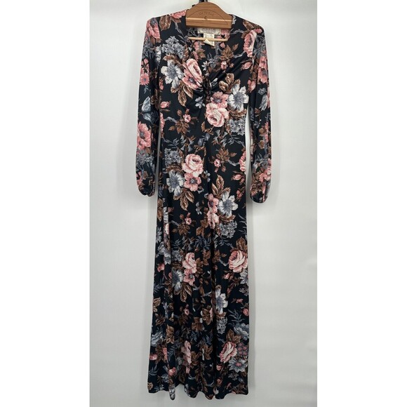 1970s "Sunday's Child, California" Pyschedelic‎ Maxi Dress M - Picture 12 of 15